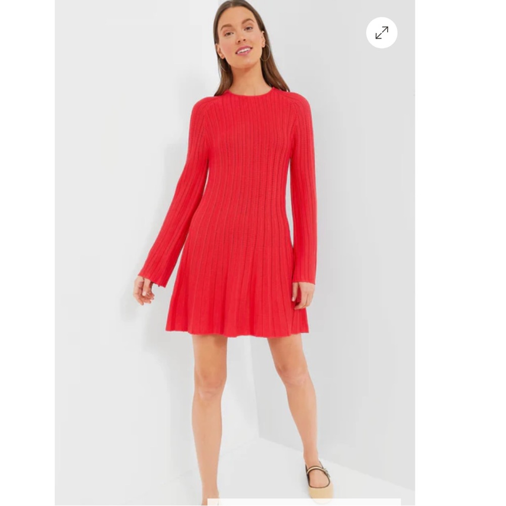 Tuckernuck Pomander Place Red Adi Knit Dress Christmas Valentines size M NWT